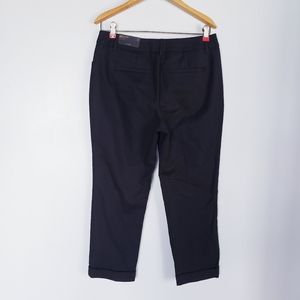 NWT $79 Black CHICO'S Cuff Pants Capris 4 XS